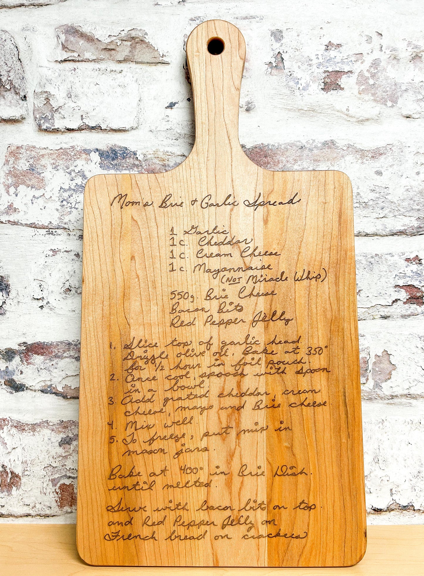 Custom Recipe Cutting Boards
