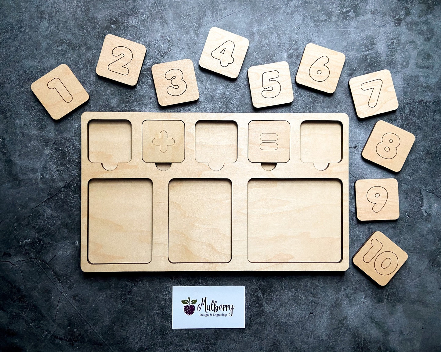 Montessori Inspired Math Tray