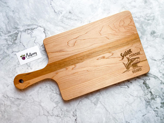 Maple Handled Cutting Board with Engraving