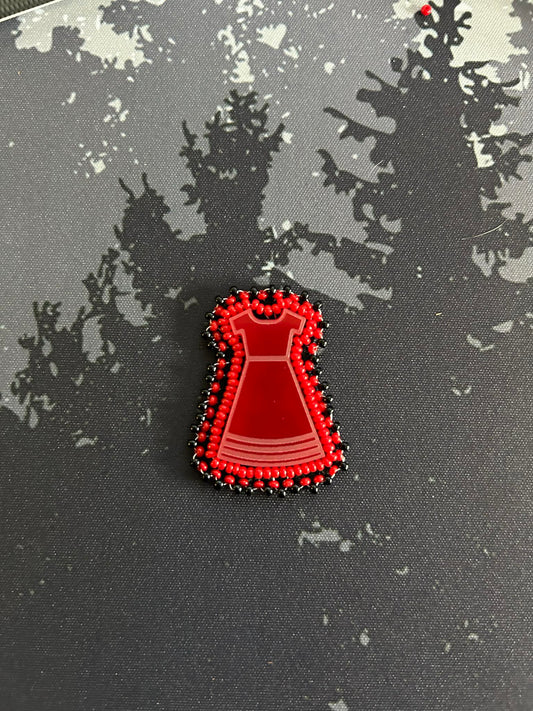 DIY Red Dress Pin Kit