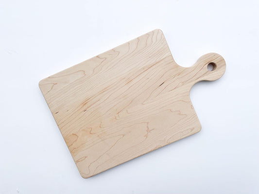 Small Round Handled Cutting Board