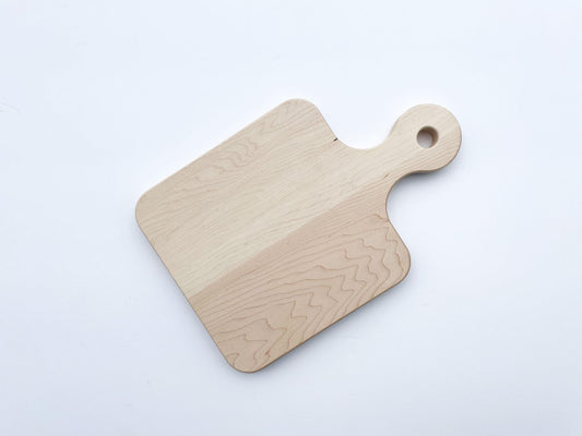 Small Round Handled Cutting Board